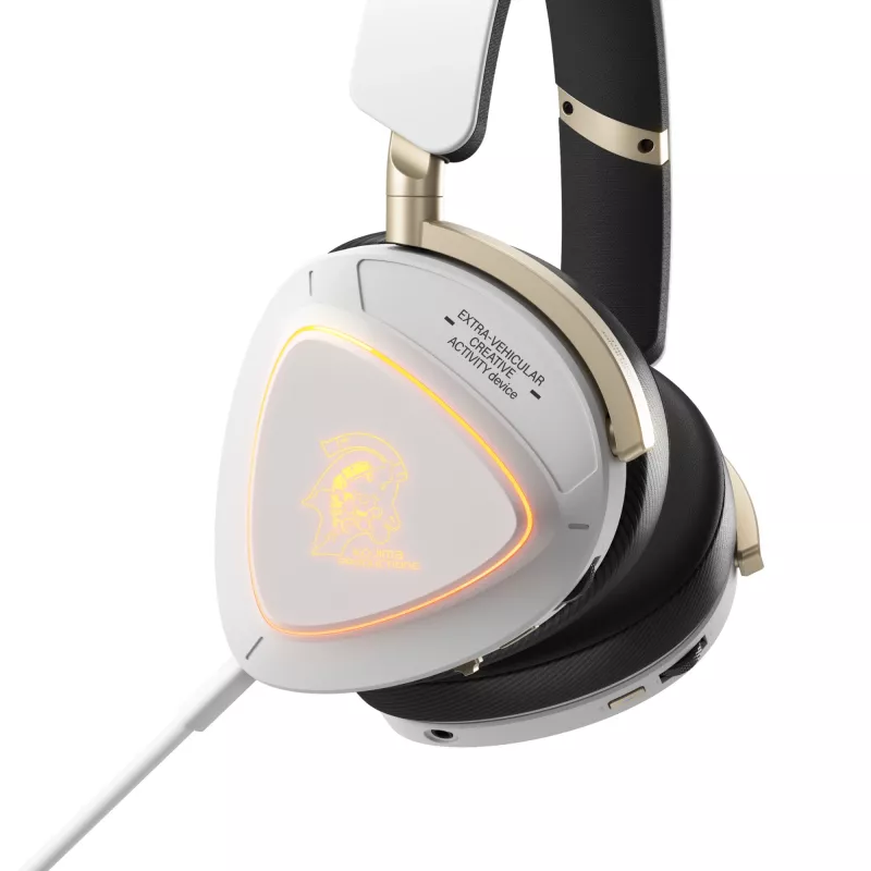 Ausinės ASUS ROG Delta II-KJP — aplink ausį, laidinės ir belaidės (Bluetooth), 20–20000 Hz, 325 g, juodos/baltos