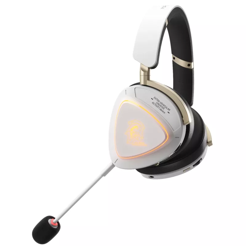 Ausinės ASUS ROG Delta II-KJP — aplink ausį, laidinės ir belaidės (Bluetooth), 20–20000 Hz, 325 g, juodos/baltos