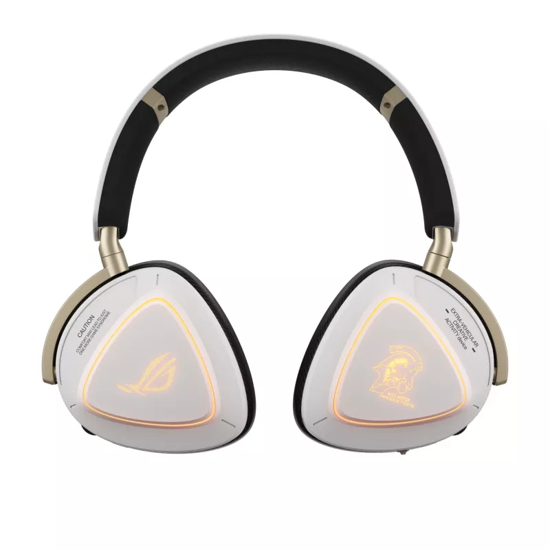 Ausinės ASUS ROG Delta II-KJP — aplink ausį, laidinės ir belaidės (Bluetooth), 20–20000 Hz, 325 g, juodos/baltos