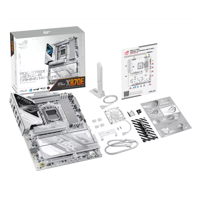 Pagrindinė plokštė ASUS ROG STRIX X870E-A GAMING WIFI7 NEO — AMD X870E, Socket AM5, ATX, DDR5, 4 DIMM, 256 GB