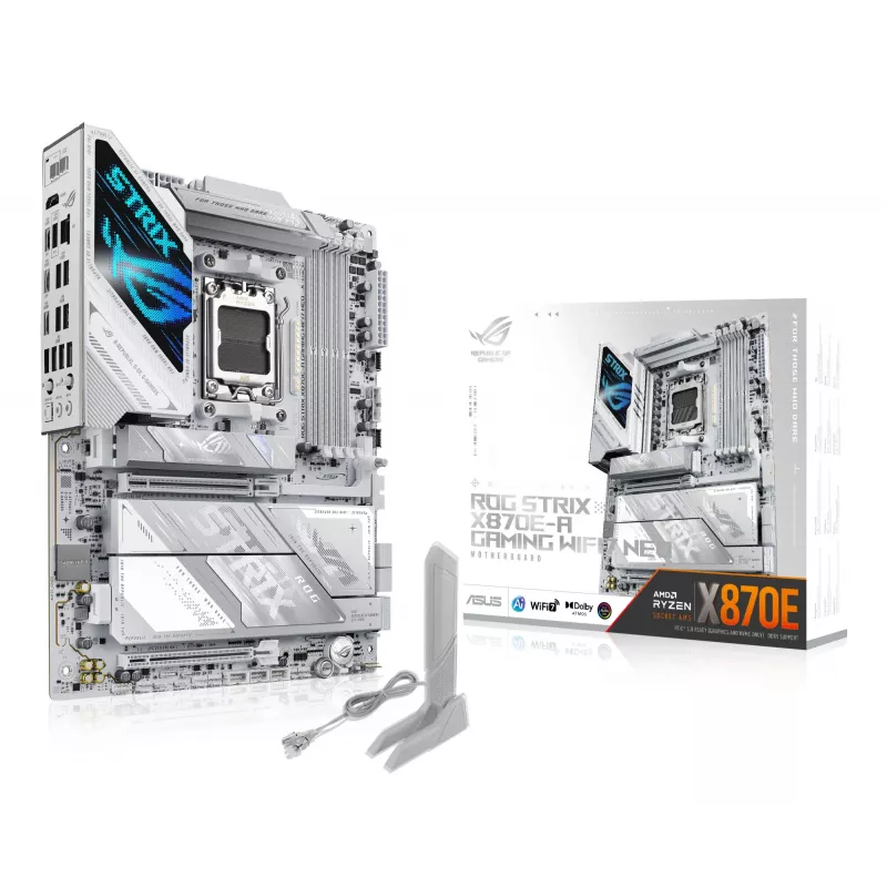 Pagrindinė plokštė ASUS ROG STRIX X870E-A GAMING WIFI7 NEO — AMD X870E, Socket AM5, ATX, DDR5, 4 DIMM, 256 GB