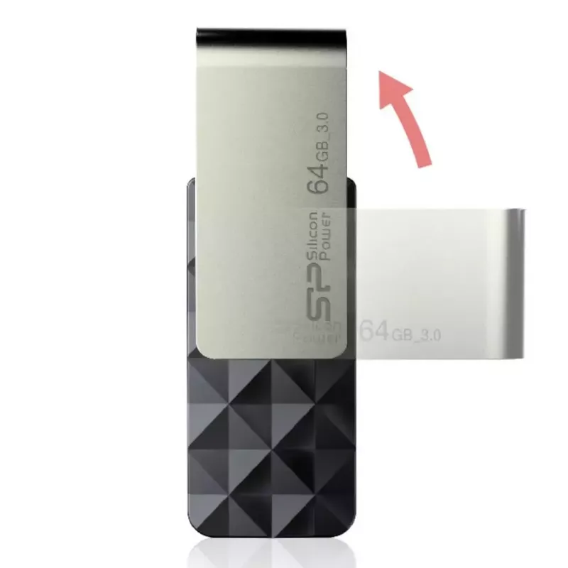 USB atmintukas Silicon Power Blaze B30 32 GB, USB Type-A 3.2 Gen 1, juodas