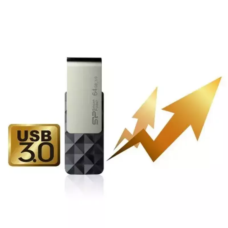 USB atmintukas Silicon Power Blaze B30 32 GB, USB Type-A 3.2 Gen 1, juodas