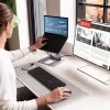 j5create JTS327 Daugiakampis 4K stovas su dokstote, pilkas, aliuminis, 40,6 cm (16 colių), 4 kg, Windows / Mac