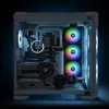 Korpuso ventiliatorius Thermaltake Pure Duo 12, 120 mm, PWM, dvigubas RGB žiedas, juodas