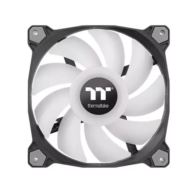 Korpuso ventiliatorius Thermaltake Pure Duo 12, 120 mm, PWM, dvigubas RGB žiedas, juodas