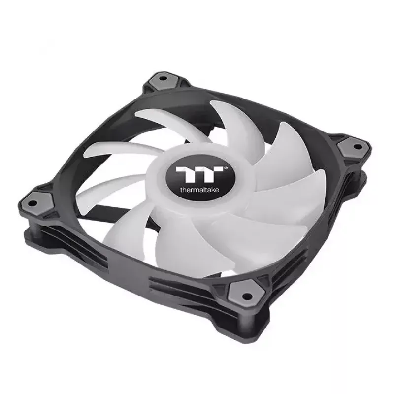 Korpuso ventiliatorius Thermaltake Pure Duo 12, 120 mm, PWM, dvigubas RGB žiedas, juodas