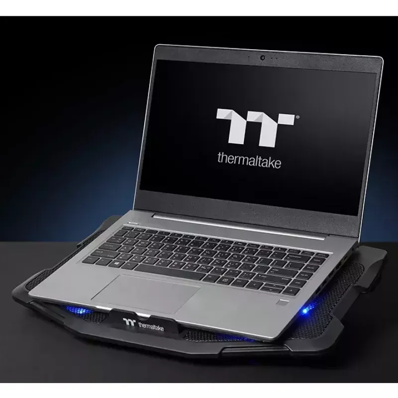 Aušinimo stovas nešiojamam kompiuteriui Thermaltake Massive 12 Max 43,2 cm 5 ventiliatoriai Juodas