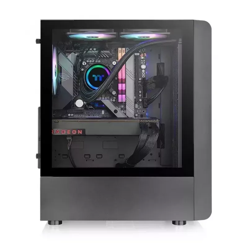 PC korpusas Thermaltake S200 TG ARGB Midi Tower juodas