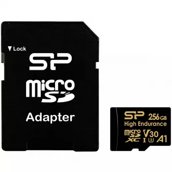 MicroSDXC atminties kortelė Silicon Power SP256GBSTXDV3V1HSP 256 GB Class 10 High Endurance