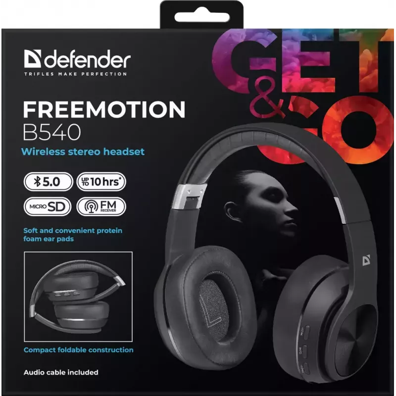 Belaidės ausinės Defender FreeMotion B540