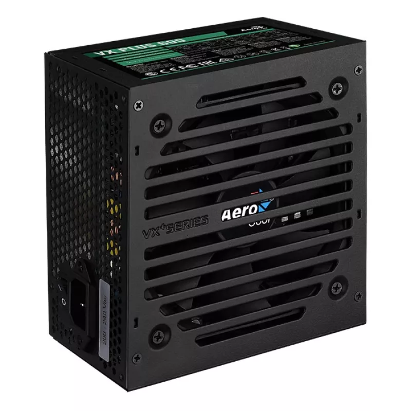 Aerocool VX PLUS 600 maitinimo blokas 600 W 20+4 pin ATX ATX Juodas