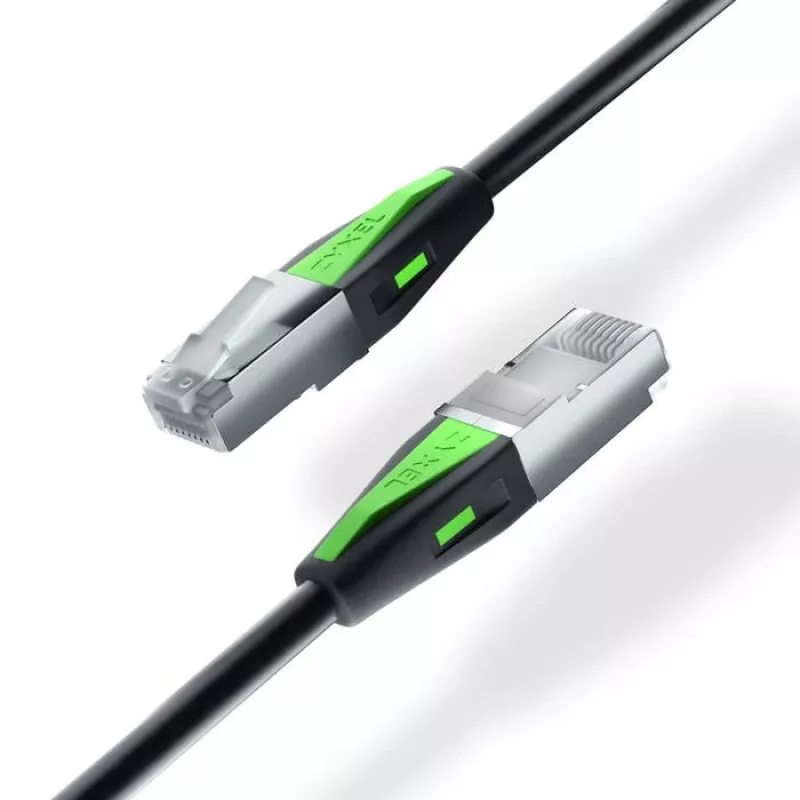 Tinklo kabelis Zyxel ACCESSORY-ZZ0109F Cat6a RJ-45–RJ-45 Juodas 0,18 m