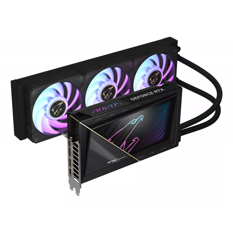GIGABYTE AORUS GeForce RTX 5090 XTREME WATERFORCE 32G vaizdo plokštė – 32 GB GDDR7, 512 bit, PCI-E 5.0, 2655 MHz, 3x DP 2.1a, 1x HDMI 2.1b, NVIDIA DLSS 4, GV-N5090AORUSX W-32GD