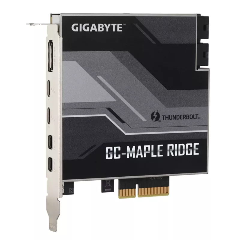 GIGABYTE GC-MAPLE RIDGE – išplėtimo kortelė su Thunderbolt 4, DisplayPort, Mini DisplayPort ir USB 3.2 Gen 2