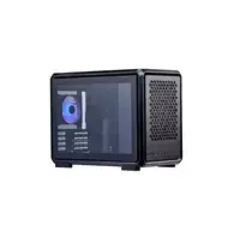 Kompiuterio korpusas Cooler Master MasterFrame 400 Mesh Black mATX su permatomu šoniniu dangteliu ir 1x 120mm ARGB ventiliatoriumi