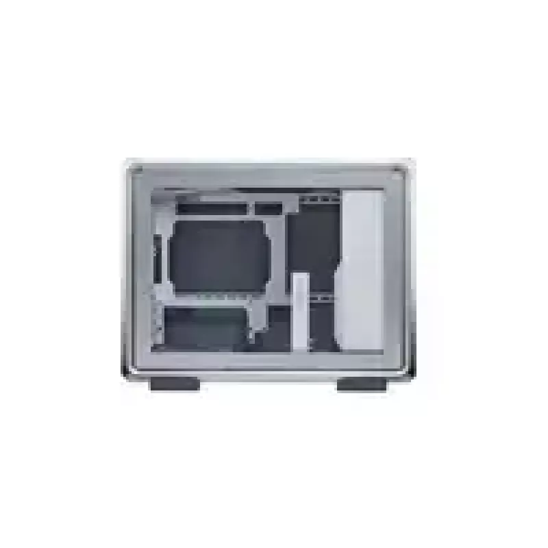 Kompiuterio korpusas Cooler Master MasterFrame 400 Mesh sidabrinis, mATX, permatomas šoninis dangtelis, 1x 120 mm ARGB ventiliatorius