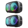 Defender Q5 Stereo belaidis Bluetooth garsiakalbis, 20W, LED apšvietimas, FM radijas, TWS