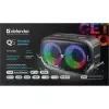 Defender Q5 Stereo belaidis Bluetooth garsiakalbis, 20W, LED apšvietimas, FM radijas, TWS