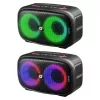 Defender Q5 Stereo belaidis Bluetooth garsiakalbis, 20W, LED apšvietimas, FM radijas, TWS