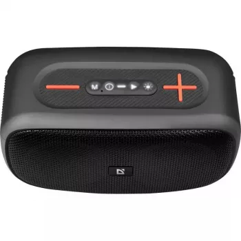 Defender Q5 Stereo belaidis Bluetooth garsiakalbis, 20W, LED apšvietimas, FM radijas, TWS