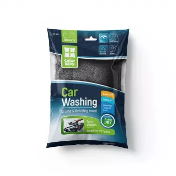 Mikropluošto valymo šluostė ColorWay CW-4412 Extra Dry – universali automobiliui ir namams