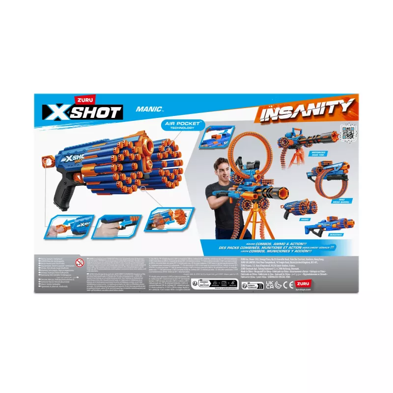 XSHOT Insanity Manic Blaster (24 strėlyčių) ZURU