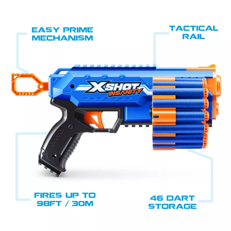 XSHOT Insanity Manic Blaster (24 strėlyčių) ZURU