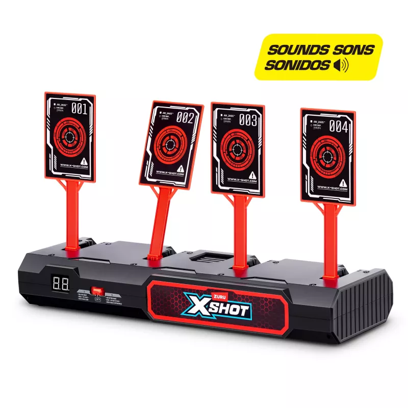 ZURU XSHOT Electronic Target elektrinis taikinys, 8 m., AA, juodas