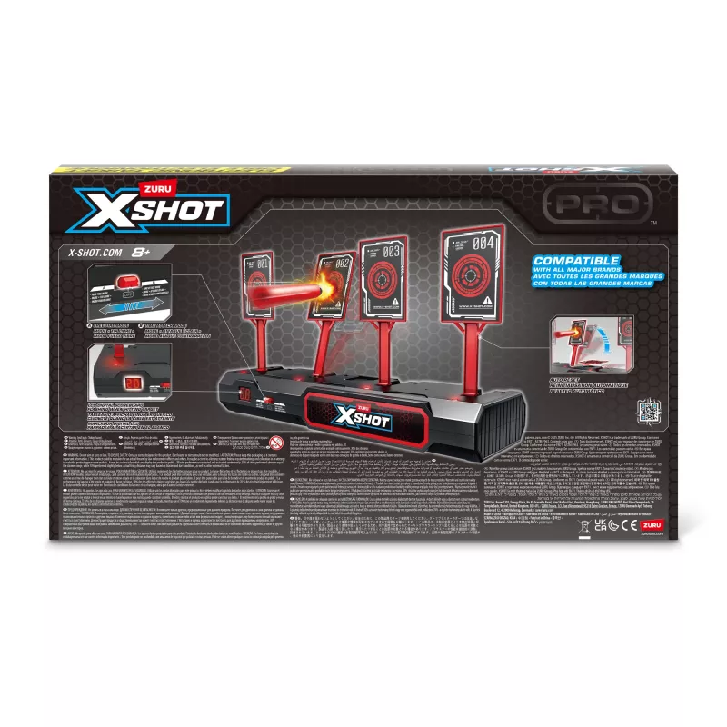 ZURU XSHOT Electronic Target elektrinis taikinys, 8 m., AA, juodas