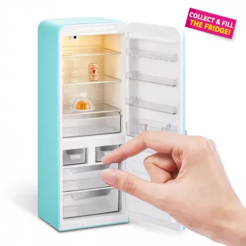 Žaidimų rinkinys Zuru Mini Brands Mini Minis Fill the Fridge – mini šaldytuvas su kolekcionuojamais maisto produktais