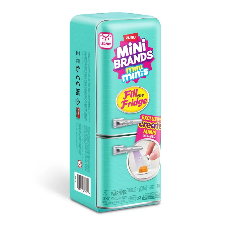 Žaidimų rinkinys Zuru Mini Brands Mini Minis Fill the Fridge – mini šaldytuvas su kolekcionuojamais maisto produktais