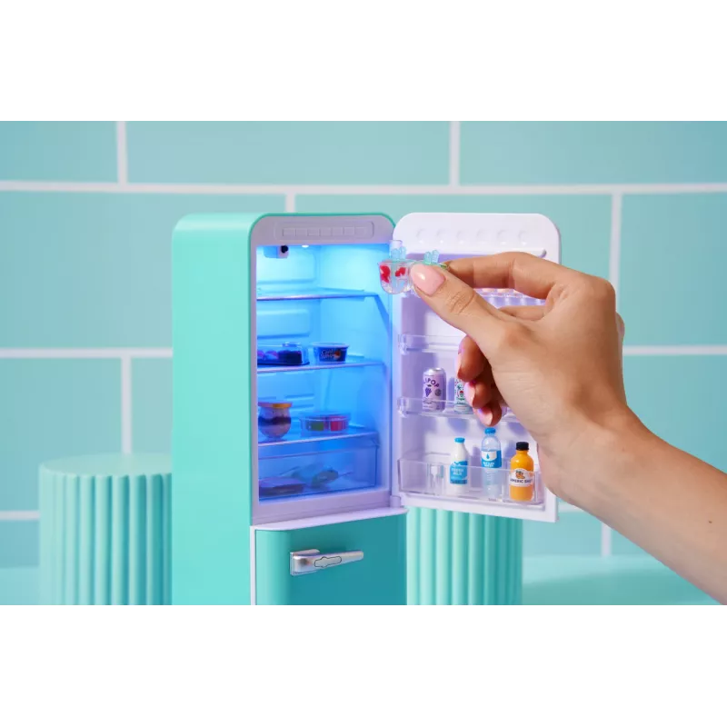 Žaidimų rinkinys Zuru Mini Brands Mini Minis Fill the Fridge – mini šaldytuvas su kolekcionuojamais maisto produktais