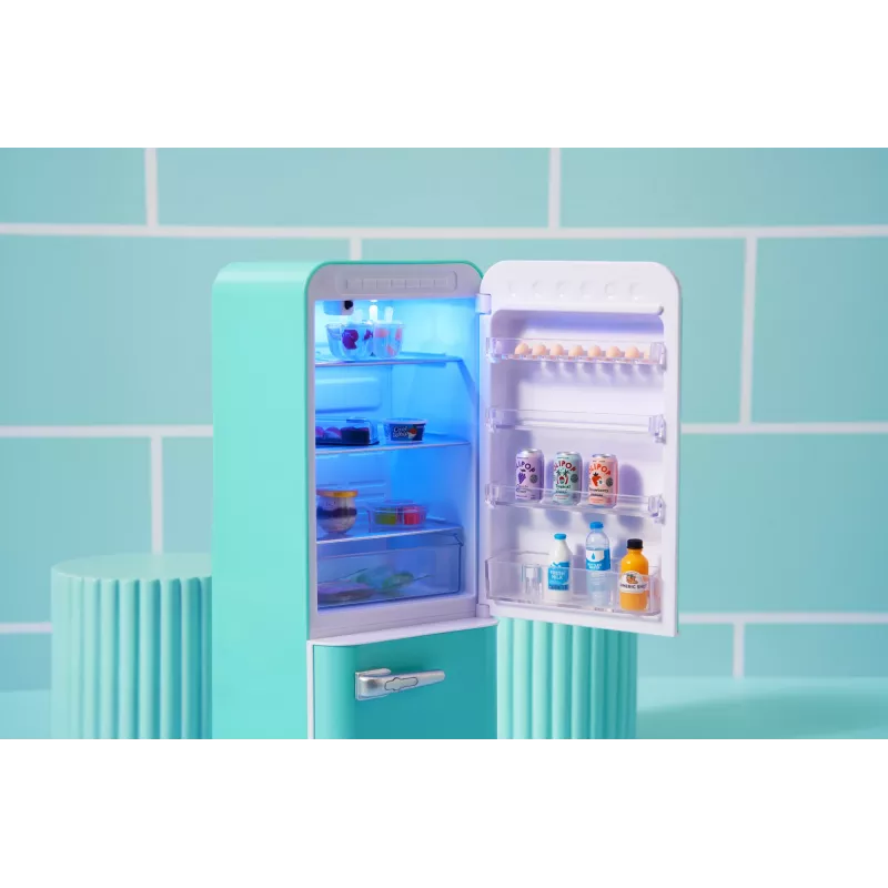 Žaidimų rinkinys Zuru Mini Brands Mini Minis Fill the Fridge – mini šaldytuvas su kolekcionuojamais maisto produktais