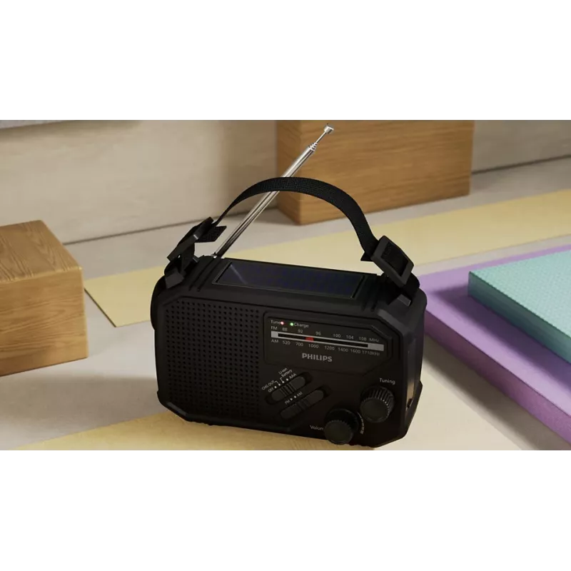Nešiojamas radijas Philips TAR1609/90 analoginis ir skaitmeninis AM FM juodas
