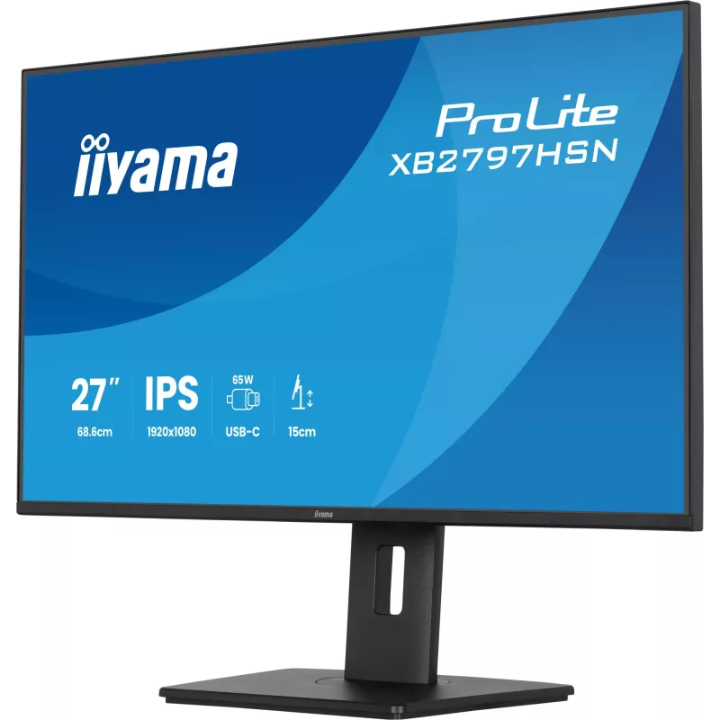 Monitorius iiyama ProLite XB2797HSN-B1 27 colių Full HD LCD juodas