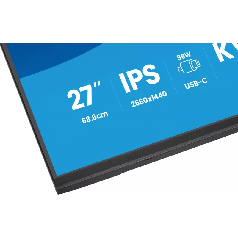 Monitorius IIYAMA ProLite XB2797QSNP-B1 27 colių (68,6 cm) 2560×1440 QHD LED, 16:9, matinis, garsiakalbiai, USB 3.2 šakotuvas, reguliuojamas aukštis, VESA