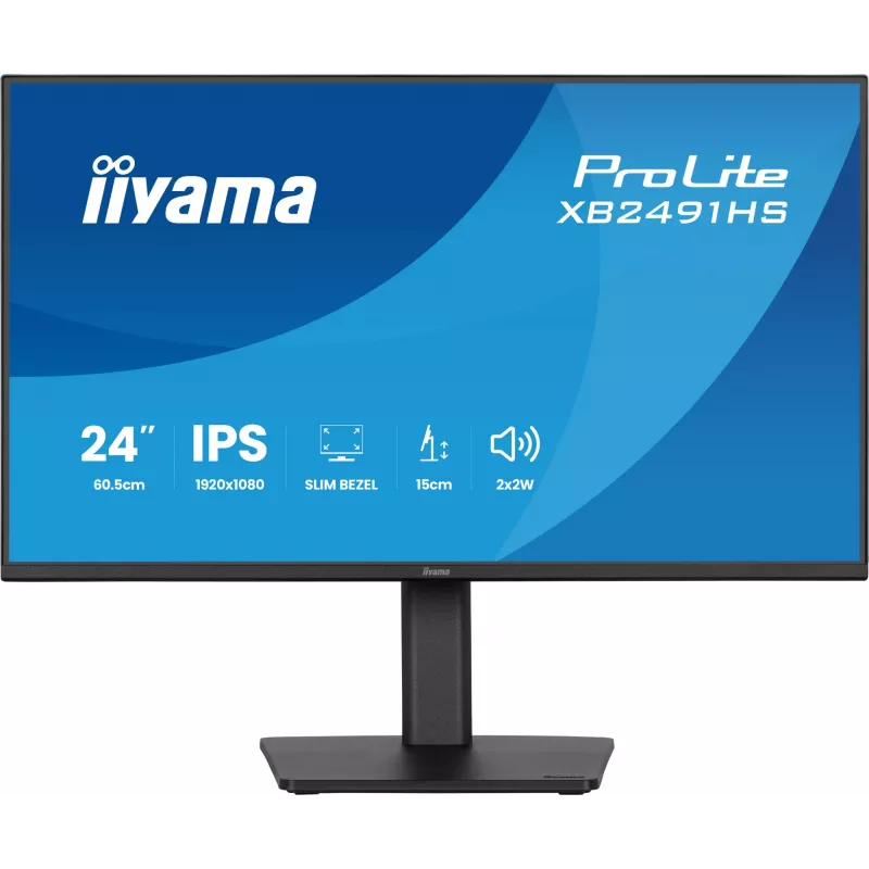 Monitorius IIYAMA XB2491HS-B1 60.5 cm (23.8 colio) 16:9 IPS su HDMI, DisplayPort ir įmontuotais garsiakalbiais