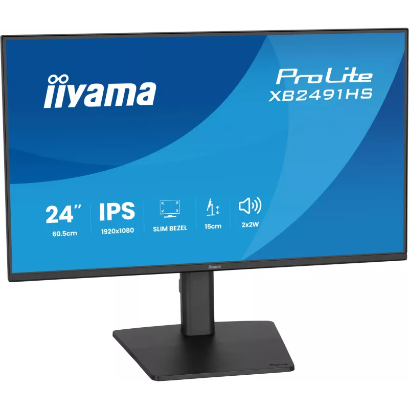 Monitorius IIYAMA XB2491HS-B1 60.5 cm (23.8 colio) 16:9 IPS su HDMI, DisplayPort ir įmontuotais garsiakalbiais