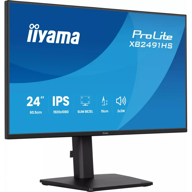 Monitorius IIYAMA XB2491HS-B1 60.5 cm (23.8 colio) 16:9 IPS su HDMI, DisplayPort ir įmontuotais garsiakalbiais