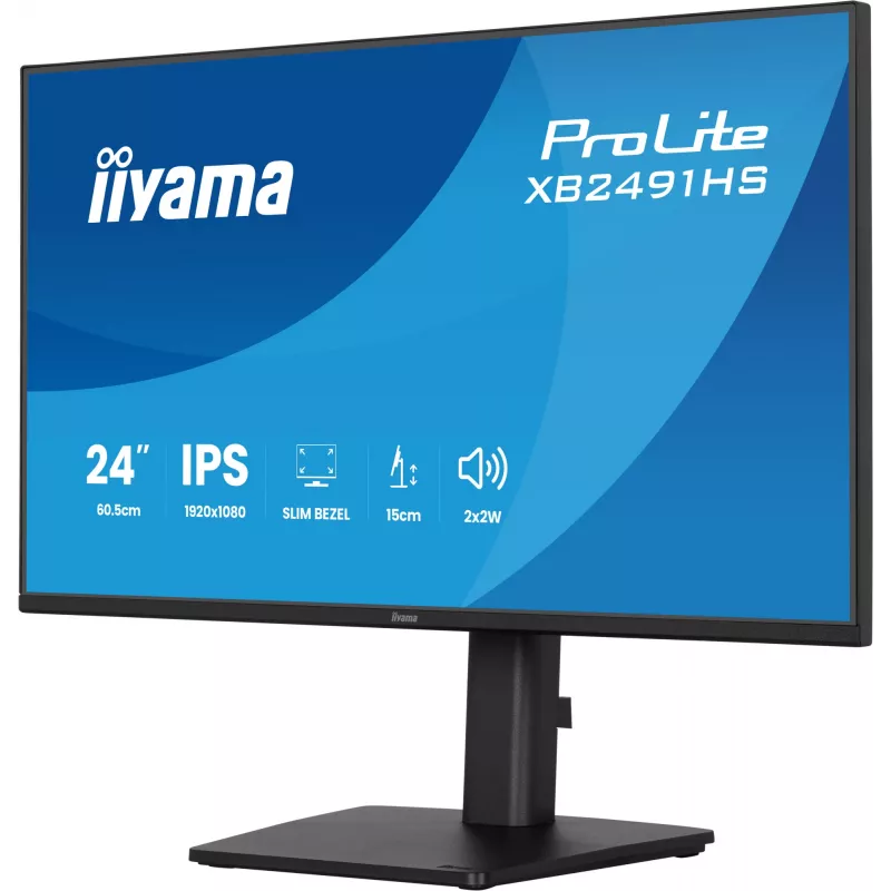 Monitorius IIYAMA XB2491HS-B1 60.5 cm (23.8 colio) 16:9 IPS su HDMI, DisplayPort ir įmontuotais garsiakalbiais