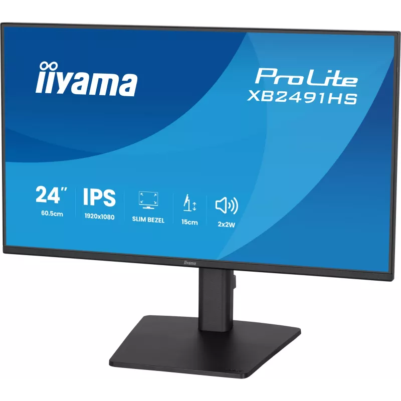 Monitorius IIYAMA XB2491HS-B1 60.5 cm (23.8 colio) 16:9 IPS su HDMI, DisplayPort ir įmontuotais garsiakalbiais