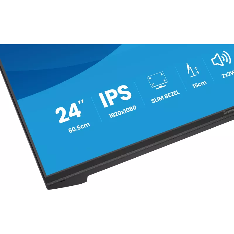 Monitorius IIYAMA XB2491HS-B1 60.5 cm (23.8 colio) 16:9 IPS su HDMI, DisplayPort ir įmontuotais garsiakalbiais