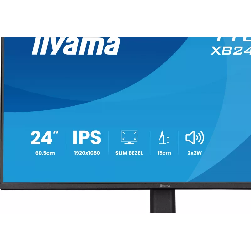 Monitorius IIYAMA XB2491HS-B1 60.5 cm (23.8 colio) 16:9 IPS su HDMI, DisplayPort ir įmontuotais garsiakalbiais