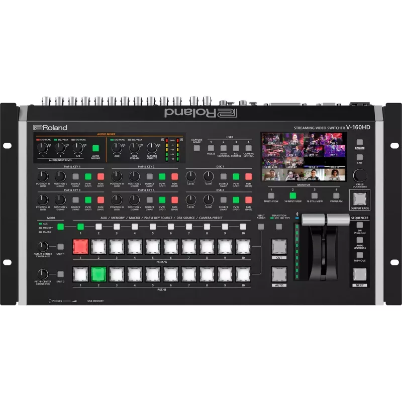 Vaizdo perjungiklis Roland V-160HD su HDMI, SDI, Composite, USB-C, 60Hz