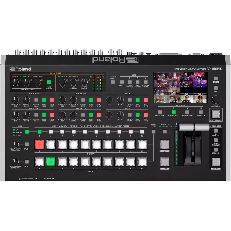 Vaizdo perjungiklis Roland V-160HD su HDMI, SDI, Composite, USB-C, 60Hz