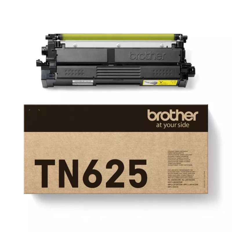 Originalus kasečių rinkinys Brother TN-625Y geltona, 1 vnt., 1800 puslapių