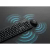 Kensington KM270 EQ Įkraunamas belaidis rinkinys – belaidė klaviatūra ir pelė, RF Wireless + Bluetooth, membraninė, QWERTZ, juoda