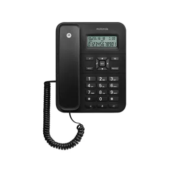 Motorola CT202 laidinis analoginis telefonas su garsiakalbiu ir skambučio ID, juodas