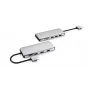 eSTUFF ES623010 12-in-1 USB-C stotelė su 4K HDMI, VGA, 100W PD įkrovimu, Gigabit Ethernet, aliuminis